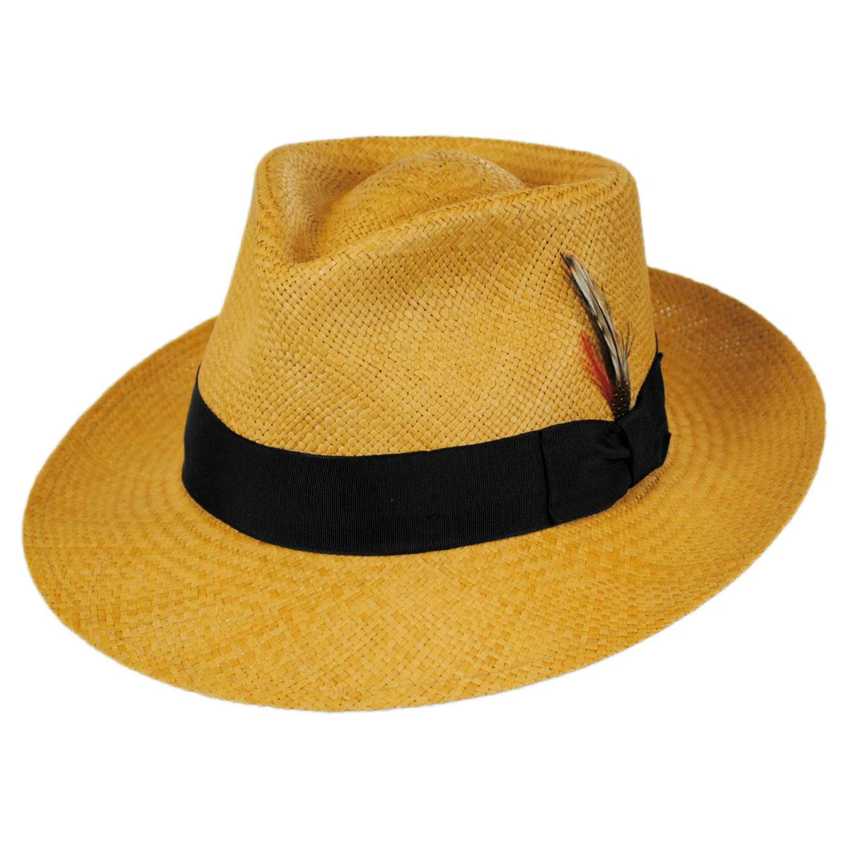 Wholesale Stain Repellent Panama Straw C-Crown Fedora Hat B2B Pre-Pack - Image 5