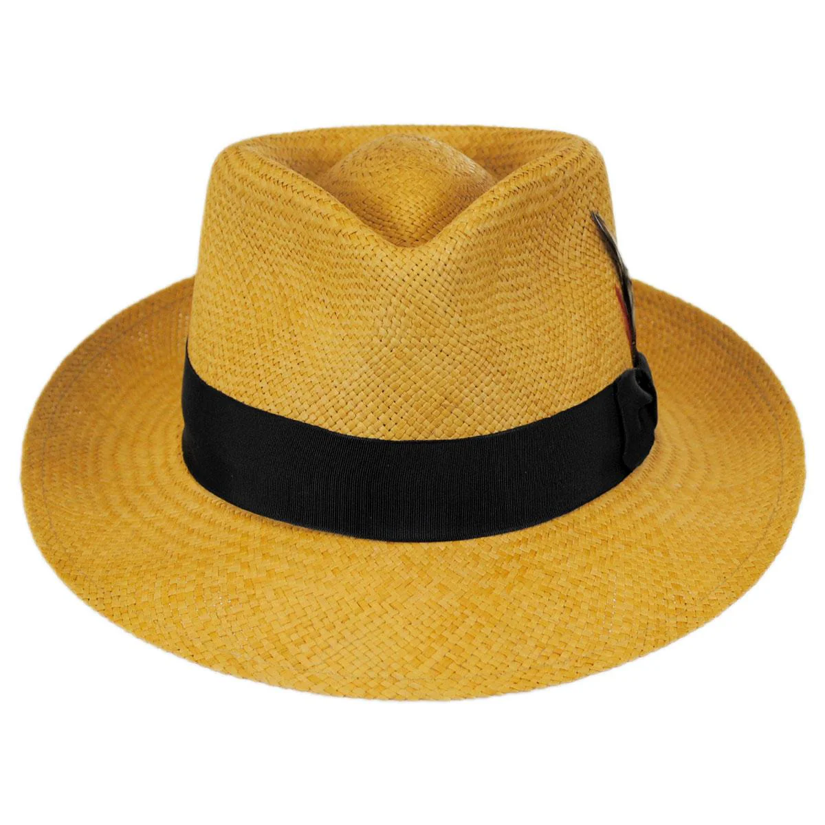 Wholesale Stain Repellent Panama Straw C-Crown Fedora Hat B2B Pre-Pack - Image 6