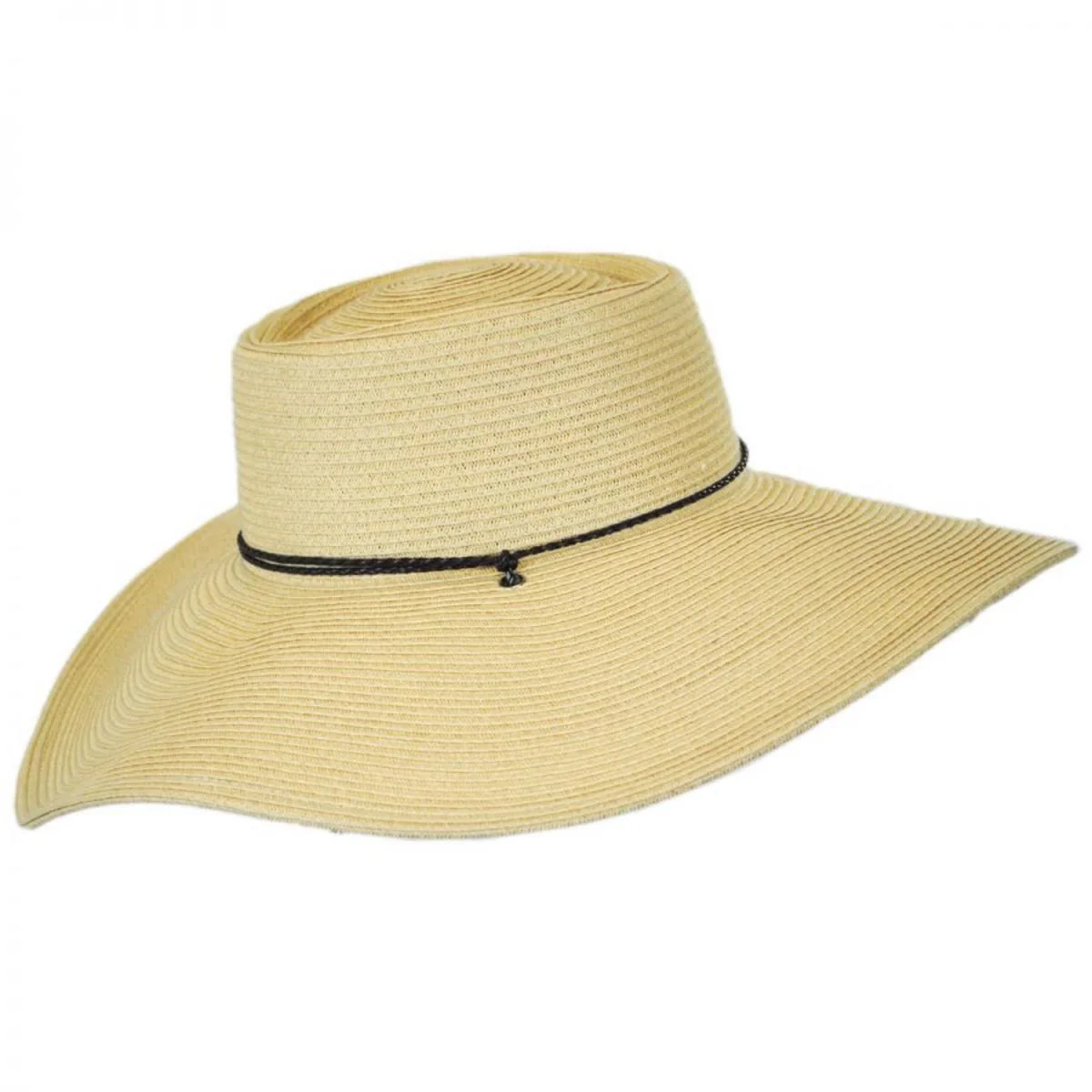 Wide Brim Toyo Straw Gambler Hat - Image 3