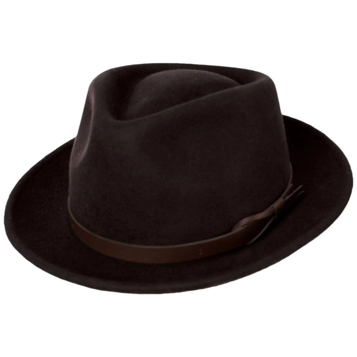 Wool Felt Teardrop Fedora Hat - Made to Order - Image 2